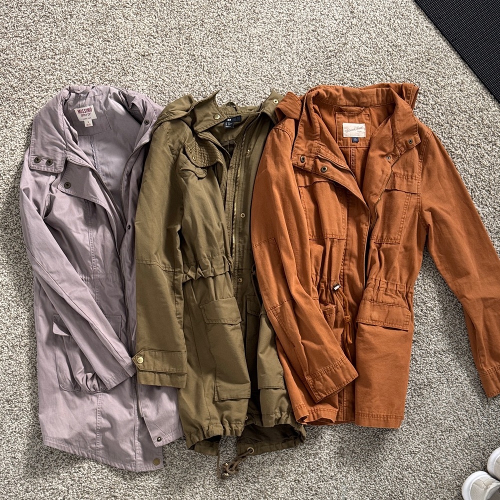 Women's Utility Jacket - Olive, Rust, and Lavender